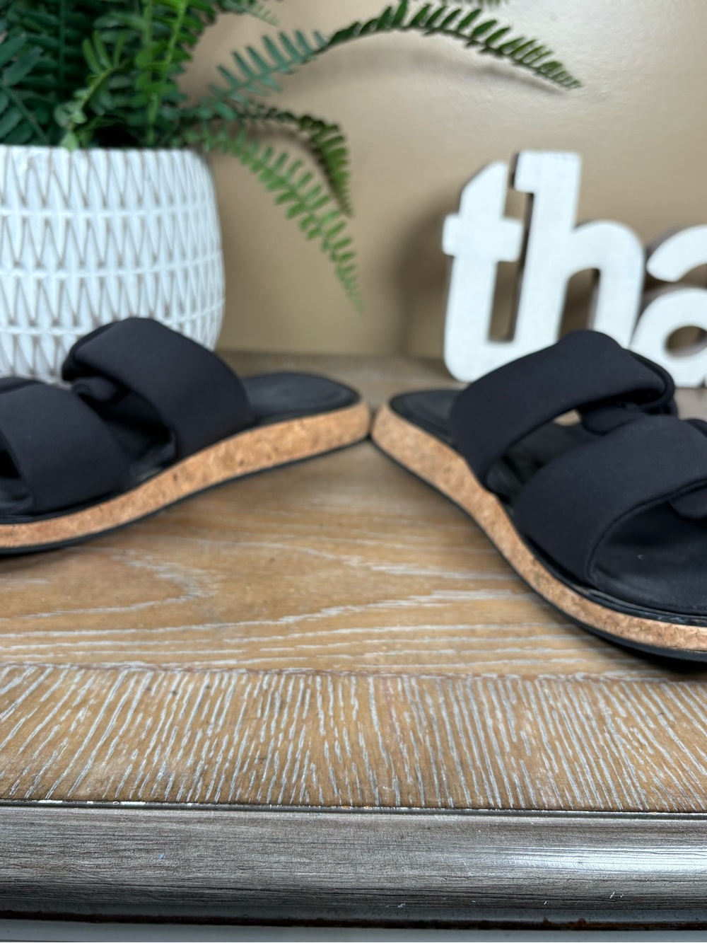 Rag & Bones Black Parque Slide Sandals with Cushioned Straps Earthy Crunchy 7.5 - Picture 7 of 13